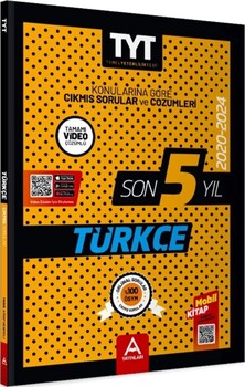 A Yayınları 2020 2024 TYT Türkçe Son 5 Yıl Çıkmış Sorular
