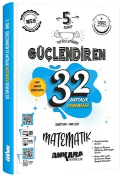  Ankara Yayıncılık 5. Sınıf Matematik Güçlendiren 32 Haftalık Denemeleri