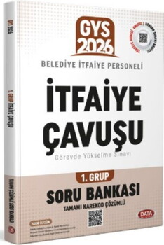  Data Yayınları 2026 Belediye İtfaiye Personeli İtfaiye Çavuşu GYS Soru Bankası 1. Grup