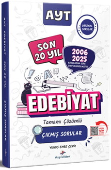 Dizgi Kitap 2026 AYT Edebiyat Konularına Göre Tasnif Edilmiş Tamamı PDF Çözümlü Son 20 Yıl Çıkmış Sorular
