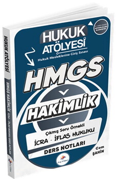  Dizgi Kitap Hukuk Atölyesi Hakimlik HMGS Hukuk Mesleklerine Giriş Sınavı Çıkmış Soru Örnekli İcra İflas Hukuku Ders Notları