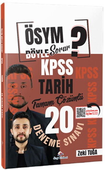  Dizgi Kitap ÖSYM Böyle Sorar 2026 KPSS Tarih Tamamı PDF Çözümlü 20 Deneme Sınavı