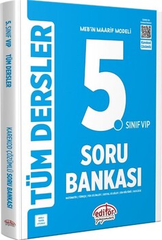  Editör Yayınları 5. Sınıf VİP Tüm Dersler Soru Bankası