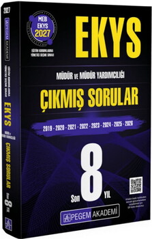 Pegem Yayınları 2027 EKYS MEB Müdür ve Müdür Yardımcılığı Çıkmış Sorular