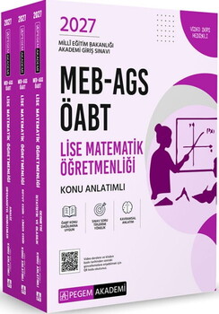 Pegem Yayınları 2027 MEB AGS ÖABT Lise Matematik Öğretmenliği Konu Anlatımlı