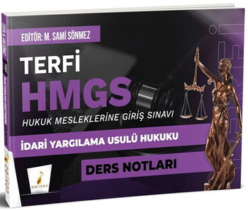  Pelikan Yayınları Terfi HMGS İdari Yargılama Usulü Hukuku Ders Notları