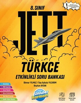  Ünlüler Karması 8. Sınıf Türkçe JETT Etkinlikli Soru Bankası
