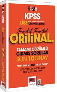  Yargı Yayınları 2026 KPSS Lise Ortaöğretim GK GY Fasikül Fasikül Orijinal Tamamı Çözümlü Çıkmış Son 10 Sınav