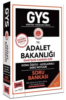  Yargı Yayınları GYS T.C. Adalet Bakanlığı İdari İşler Kadrosu İçin Konu Özetli Soru Bankası