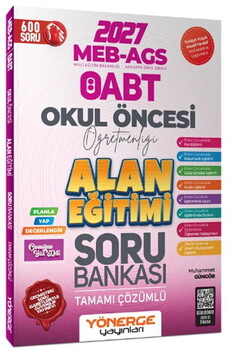 Yönerge Yayınları 2027 ÖABT MEB AGS Okul Öncesi Öğretmenliği Alan Eğitimi Soru Bankası