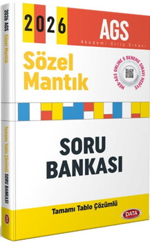  Data Yayınları 2026 AGS Sözel Mantık Tamamı Tablo Çözümlü Soru Bankası