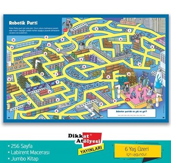  Dikkat Atölyesi Yayınları Jumbo Kitap Şaşırtıcı Labirentler