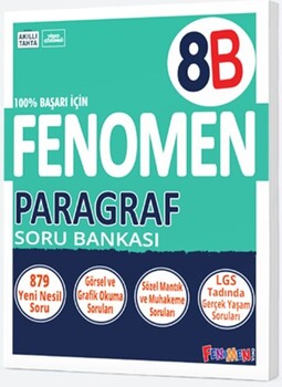  Fenomen Okul Yayınları 8. Sınıf Paragraf B Fenomen Soru Bankası
