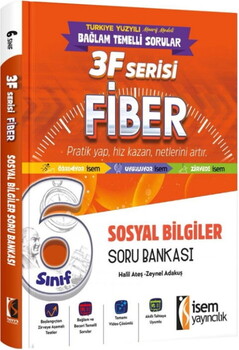  İsem Yayınları 6. Sınıf Sosyal Bilgiler 3F Fiber Soru Bankası