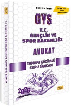  Makro Kitabevi T.C. Gençlik ve Spor Bakanlığı GYS Avukat Tamamı Çözümlü Soru Bankası