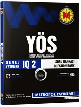 Metropol Yayınları YÖS IQ Soru Bankası 2