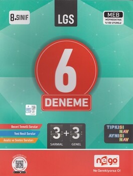  Nego Yayınları 8. Sınıf LGS 6 Deneme