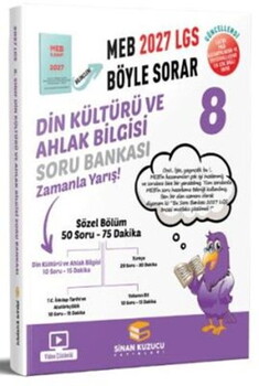 Sinan Kuzucu 2027 8. Sınıf Din Kültürü ve Ahlak Bilgisi Soru Bankası