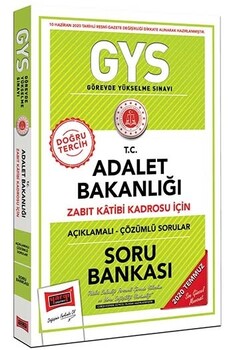  Yargı Yayınları GYS T.C. Adalet Bakanlığı Zabıt Katibi Kadrosu İçin Açıklamalı Soru Bankası