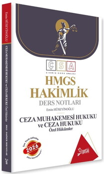  Yetki Yayınları 2026 HMGS Hakimlik Ceza Muhakemesi Hukuku ve Ceza Hukuku Özel Hükümler Ders Notları