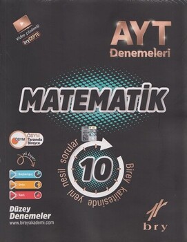  Birey Yayınları AYT Matematik 10 Deneme