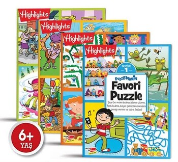  Dikkat Atölyesi Yayınları Puzzlemania Favori Puzzle 4 lü Set
