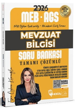  Hoca Kafası 2026 MEB AGS Mevzuat Bilgisi Soru Bankası