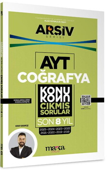  Marka Yayınları AYT Coğrafya Çıkmış Sorular Konu Konu Son 8 Yıl Tıpkı Basım Arşiv Serisi