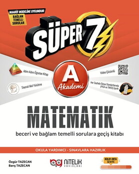 Nitelik Yayınları 7. Sınıf Matematik Süper A Soru Kitabı