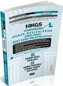  Savaş Yayınları 2026 HMGS Vergi Usul Hukuku Vergi Hukuku TVS Özet Konu Anlatımı