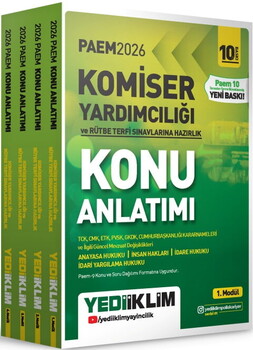  Yediiklim 2026 PAEM Komiser Yardımcılığı ve Rütbe Terfi Sınavlarına Hazırlık Konu Anlatımı Seti 4 Modül
