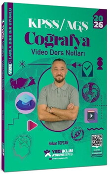  Yediiklim  2026 KPSS Coğrafya Atölye Video Ders Notları