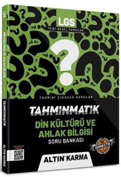  Altın Karma Yayınları 8. Sınıf LGS Din Kültürü ve Ahlak Bilgisi Tahminmatik Soru Bankası