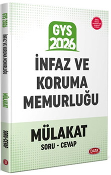Data Yayınları 2026 İnfaz ve Koruma Memurluğu Mülakat Sınavı Soru Cevap