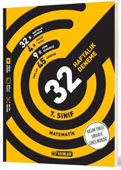 Hız Yayınları 7. Sınıf Matematik 32 Haftalık Kazanım Denemeleri
