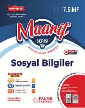 Palme Yayınları 7. Sınıf Sosyal Bilgiler Maarif Serisi Akademik Gelişim Denemeleri 40 Föy