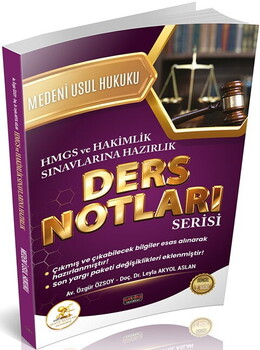 Savaş Yayınları HUKAL HMGS HAKİMLİK Medeni Usul Hukuku Ders Notları