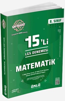  Ünlü Yayıncılık 8. Sınıf Us Teroit 15 li Matematik LGS Denemesi