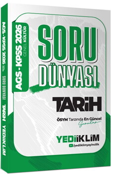  Yediiklim  2026 KPSS AGS Genel Kültür Tarih Soru Dünyası