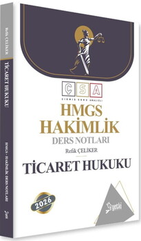  Yetki Yayınları 2026 HMGS Hakimlik Ticaret Hukuku Ders Notları