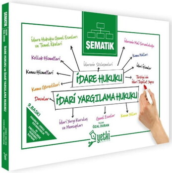  Yetki Yayınları Şematik İdare Hukuku ve İdare Yargılama Hukuku