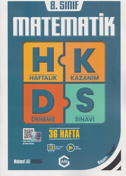  Arı Yayıncılık 8. Sınıf  Matematik Arı Haftalık Kazanım Deneme