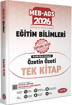 Data Yayınları 2026 MEB AGS Eğitim Bilimleri Tek Kitap Özetin Özeti