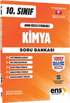 ENS Yayıncılık 10. Sınıf Kimya Konu Özetli Etkinlikli Soru Bankası
