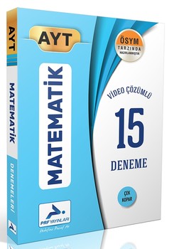  Paraf Yayınları AYT Matematik Video Çözümlü 15 Deneme