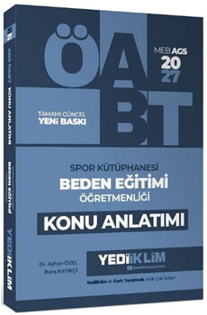 Yediiklim 2027 ÖABT MEB AGS Beden Eğitimi Öğretmenliği Spor Kütüphanesi Konu Anlatımı