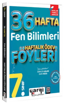 Ders Arkadaşım 7. Sınıf Fen Bilimleri 36 Haftalık Ödev Föyleri