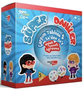  Dikkat Atölyesi Yayınları Süper Dahiler Çarpım Tablosu 1-2xden 5xe