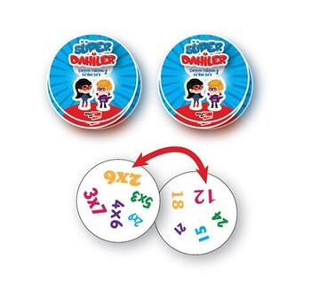  Dikkat Atölyesi Yayınları Süper Dahiler Çarpım Tablosu 1-2xden 5xe