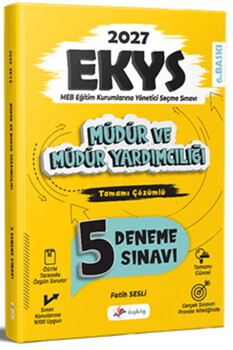 Dizgi Kitap 2027 MEB EKYS Müdür ve Müdür Yardımcılığı Tamamı Çözümlü 5 li Deneme